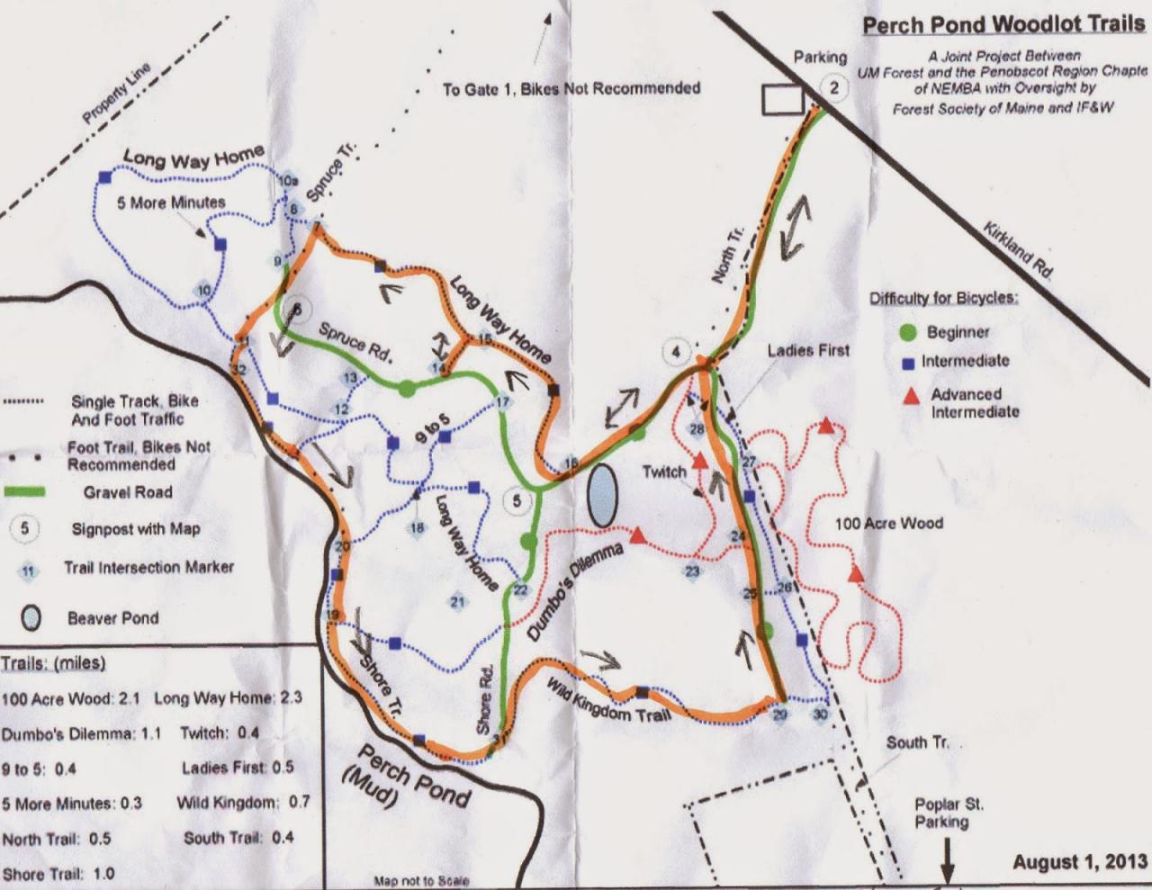 Easy nature trails and parks for walking near me