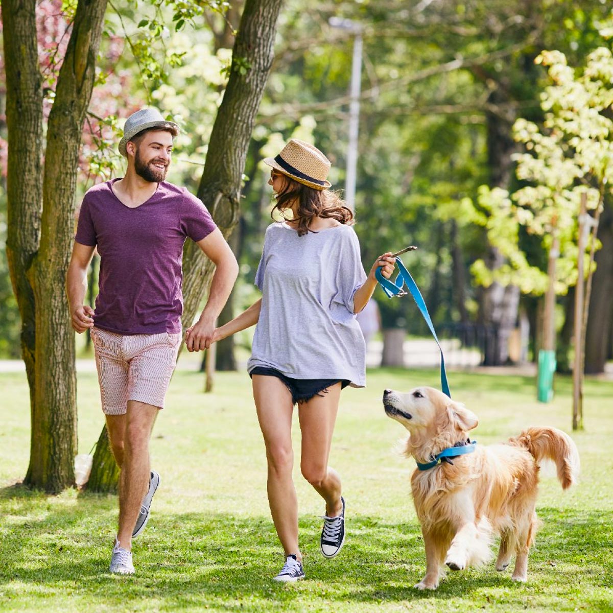 Nearby parks with paved walking paths and restrooms